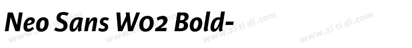 Neo Sans W02 Bold字体转换